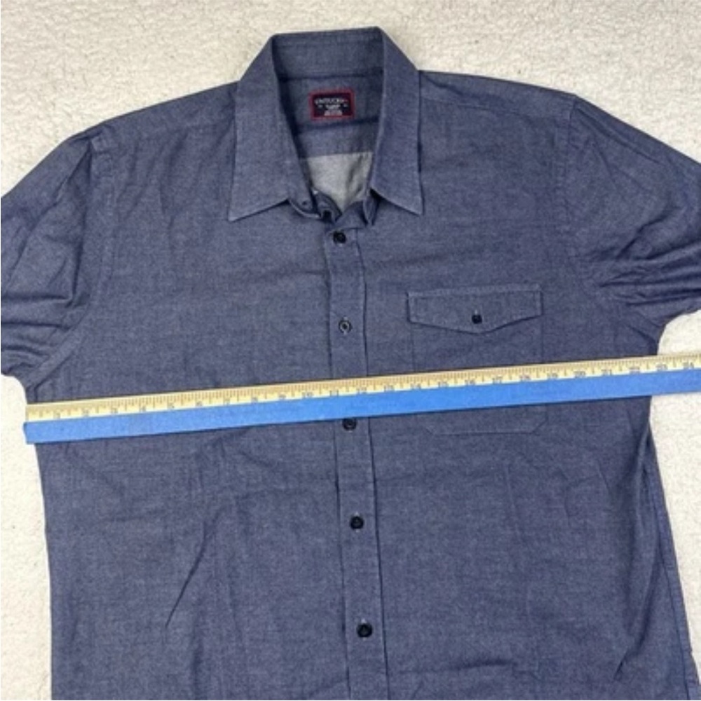 UNTUCKit Shirt Mens XL Blue Slim Fit Button Down Cotton‎ Pocket - Picture 5 of 6